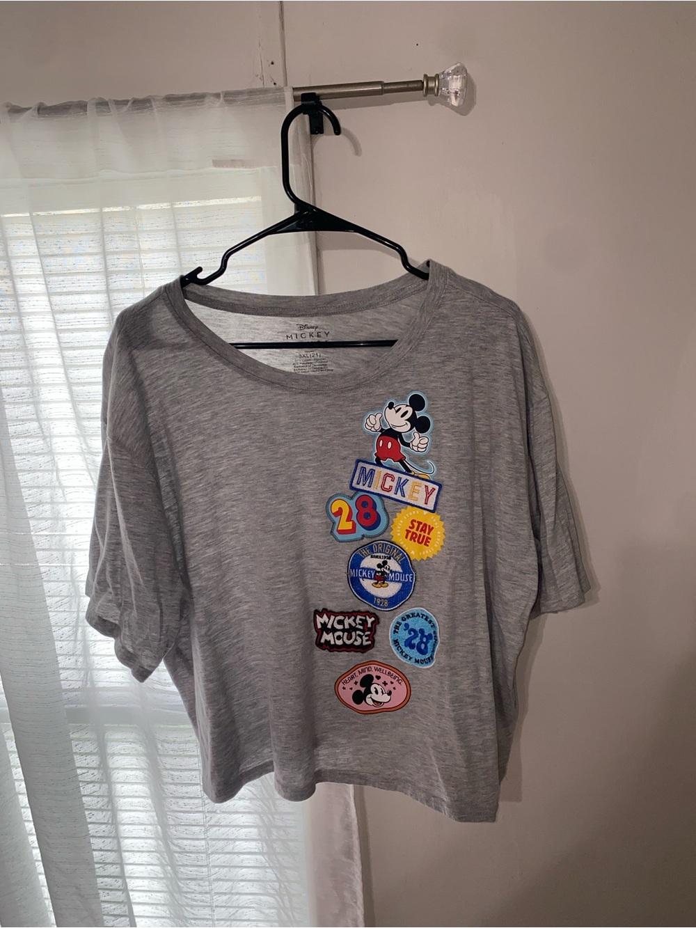 Disney Mickey Mouse Gray Graphic Tee